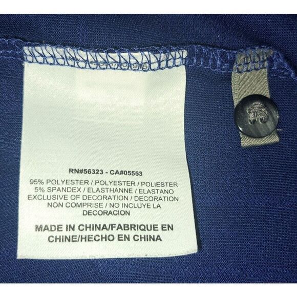 Tiger Woods Collection Nike Golf Polo Shirt Blue Windowpane Dri- Fit X-Large - Picture 9 of 9